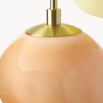 Baya Natural Three-Color Opal Glass Cluster Pendant Light Baya Natural Three-Color Opal Glass Cluster Pendant Light