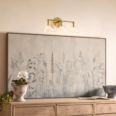 Keen Farmhouse Cooper Recycled Glass Dome Sconce