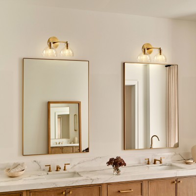 Keen Farmhouse Cooper Recycled Glass Dome Sconce