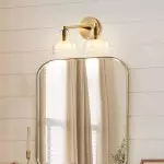 Keen Farmhouse Cooper Recycled Glass Dome Sconce