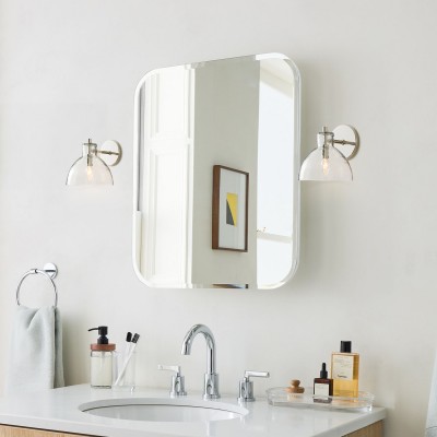 Keen Farmhouse Cooper Recycled Glass Dome Sconce