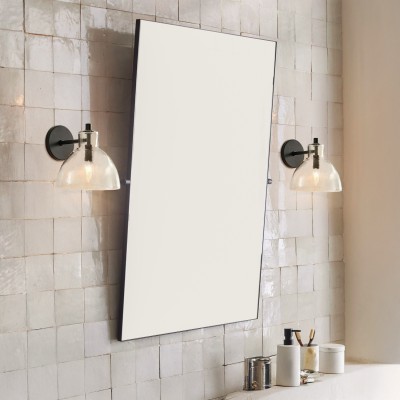 Keen Farmhouse Cooper Recycled Glass Dome Sconce