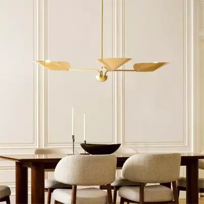Ithrax Light Bronze Metal Lotus Leaves Chandelier Ithrax Light Bronze Metal Lotus Leaves Chandelier