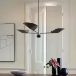 Ithrax Light Bronze Metal Lotus Leaves Chandelier