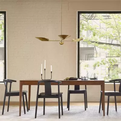 Ithrax Light Bronze Metal Lotus Leaves Chandelier