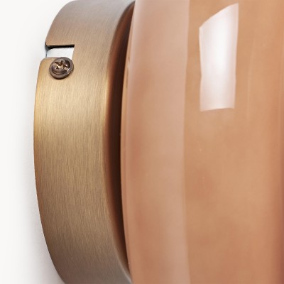 Josie Cream Bauhaus Opal Glass Wall Light Josie Cream Bauhaus Opal Glass Wall Light