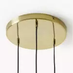 Oryn Natural Three-Color Glass Cluster Pendant Light Oryn Natural Three-Color Glass Cluster Pendant Light