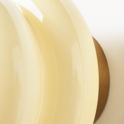 Josie Cream Bauhaus Opal Glass Wall Light Josie Cream Bauhaus Opal Glass Wall Light