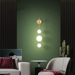 Paeon Vertical Glass Globe Wall Sconce