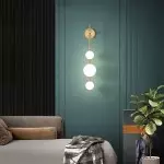 Paeon Vertical Glass Globe Wall Sconce