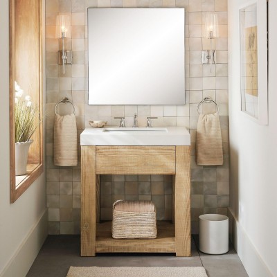 Murano Farmhouse Clear Glass Vanity Wall Sconce Murano Farmhouse Clear Glass Vanity Wall Sconce