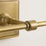 Murano Farmhouse Clear Glass Vanity Wall Sconce