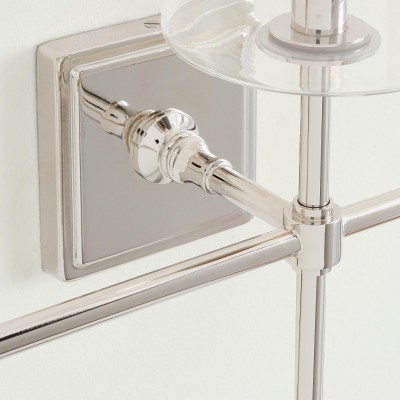 Murano Farmhouse Clear Glass Vanity Wall Sconce Murano Farmhouse Clear Glass Vanity Wall Sconce