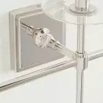 Murano Farmhouse Clear Glass Vanity Wall Sconce