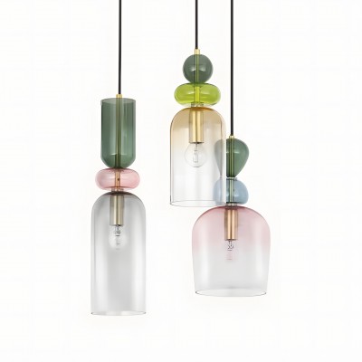 Pearson Nordic Candy Colored Glass Cluster Pendant Light Pearson Nordic Candy Colored Glass Cluster Pendant Light