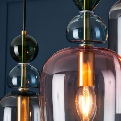 Pearson Nordic Candy Colored Glass Cluster Pendant Light Pearson Nordic Candy Colored Glass Cluster Pendant Light
