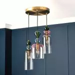 Pearson Nordic Candy Colored Glass Cluster Pendant Light