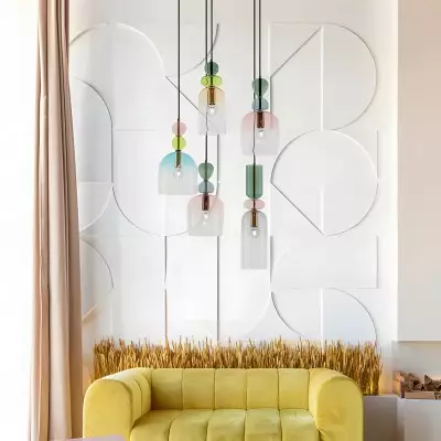 Pearson Nordic Candy Colored Glass Cluster Pendant Light Pearson Nordic Candy Colored Glass Cluster Pendant Light