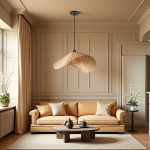 Holli Organic Boho Wicker Rattan Pendant Light