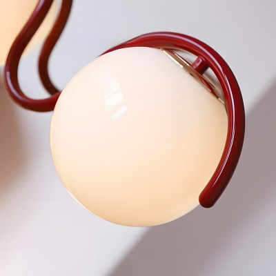 Mian Modern Curve Glass Globe Chandelier Mian Modern Curve Glass Globe Chandelier