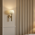 Reedway Farmhouse Alabaster Flower Wall Sconce Reedway Farmhouse Alabaster Flower Wall Sconce