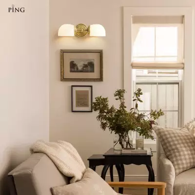 Valor Rustic Metal Double White Glass Wall Sconce