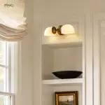 Valor Rustic Metal Double White Glass Wall Sconce