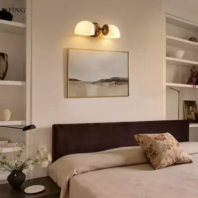 Valor Rustic Metal Double White Glass Wall Sconce