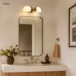 Valor Rustic Metal Double White Glass Wall Sconce