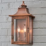 Orynth Vintage Solid Brass Wet Rated Lantern Sconce