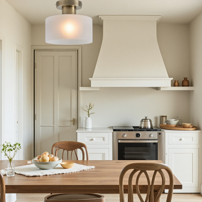 Bewish Minimalist Frosted Glass Round Semi Flush Ceiling Light Bewish Minimalist Frosted Glass Round Semi Flush Ceiling Light