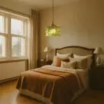 Roslyn Retro Stained Ribbed Glass Pendant Light