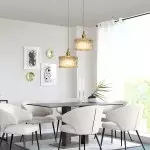 Roslyn Retro Stained Ribbed Glass Pendant Light