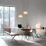 Roslyn Retro Stained Ribbed Glass Pendant Light