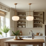 Kronle Schoolhouse Milky White Glass Pendant Light