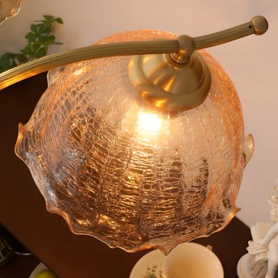 Erin French Country Crack Flower Glass Chandelier Erin French Country Crack Flower Glass Chandelier