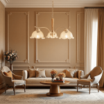 Erin French Country Crack Flower Glass Chandelier