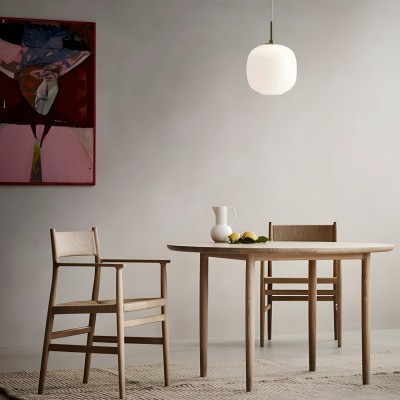 Louis Cream Stained Glass Globe Pendant Light