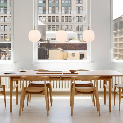 Louis Cream Stained Glass Globe Pendant Light