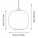 Louis Cream Stained Glass Globe Pendant Light