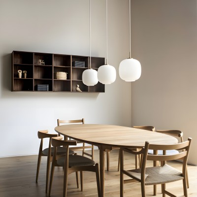 Louis Cream Stained Glass Globe Pendant Light