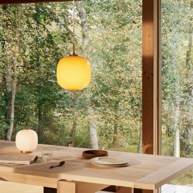 Louis Cream Stained Glass Globe Pendant Light