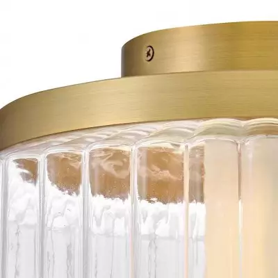 Ellsworth Farmhouse Ribbed Glass Semi Flush Mount Ceiling Light Ellsworth Farmhouse Ribbed Glass Semi Flush Mount Ceiling Light