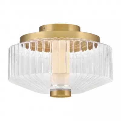 Ellsworth Farmhouse Ribbed Glass Semi Flush Mount Ceiling Light Ellsworth Farmhouse Ribbed Glass Semi Flush Mount Ceiling Light