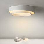 Melady Nordic Irregular Double-Layer Circular Ceiling Light