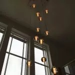 Scandinavian Glass Globe Cluster Staircase Chandelier Scandinavian Glass Globe Cluster Staircase Chandelier