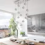 Scandinavian Glass Globe Cluster Staircase Chandelier Scandinavian Glass Globe Cluster Staircase Chandelier