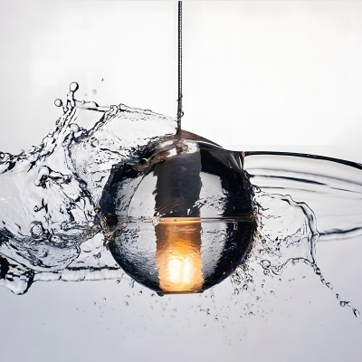 Scandinavian Glass Globe Cluster Staircase Chandelier Scandinavian Glass Globe Cluster Staircase Chandelier