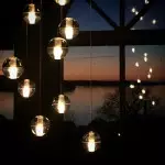 Scandinavian Glass Globe Cluster Staircase Chandelier Scandinavian Glass Globe Cluster Staircase Chandelier