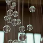 Scandinavian Glass Globe Cluster Staircase Chandelier Scandinavian Glass Globe Cluster Staircase Chandelier